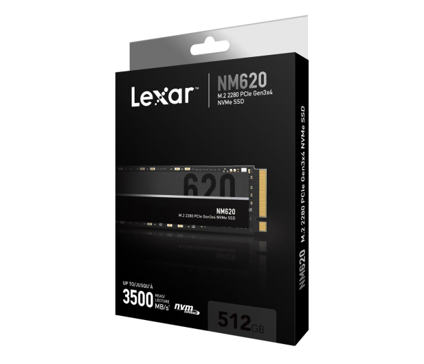 LEXAR NM620 512GB NVMe M.2 2280 3300/2400MB/s - 621623 - zdjęcie 6
